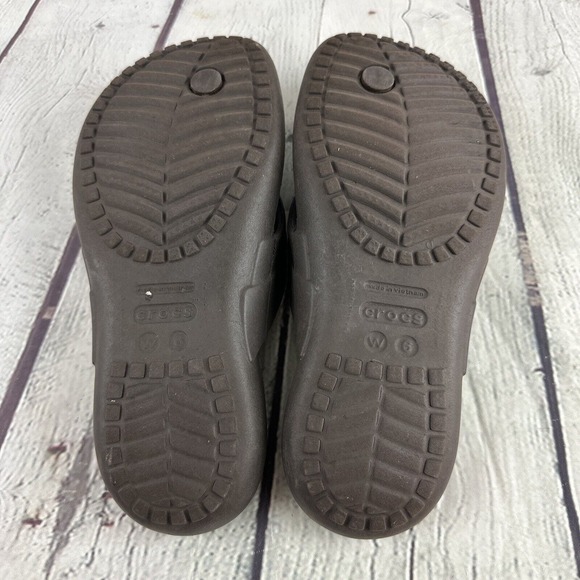 Crocs‎ KADEE II ~ Flip Flops/Thong Sandals - Women's Size 6 Brown - Picture 7 of 9